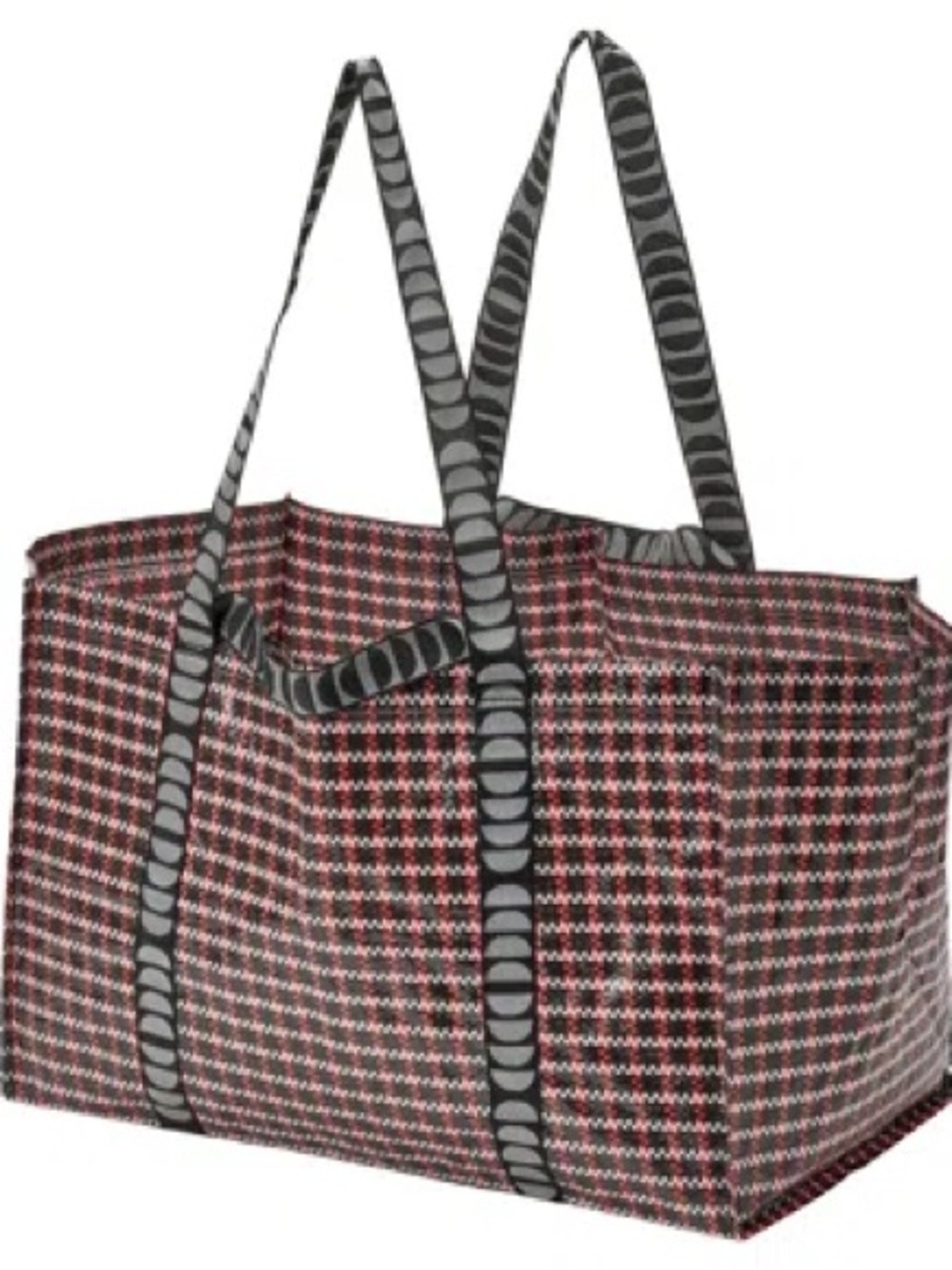 IKEA VINTERFINT Large Shopping Bag NEW SOLD OUT Classy Plaid Tote